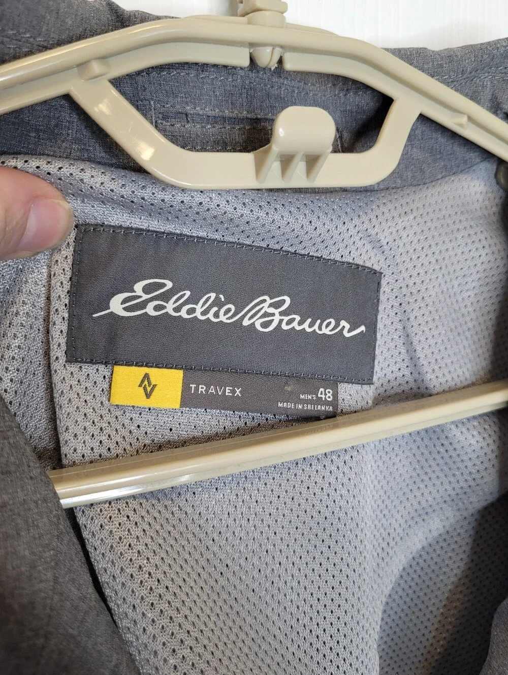 Eddie Bauer Travex Travel Blazer Jacket 48 Gray